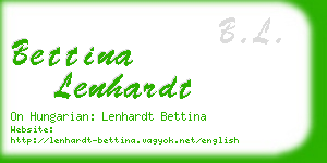 bettina lenhardt business card